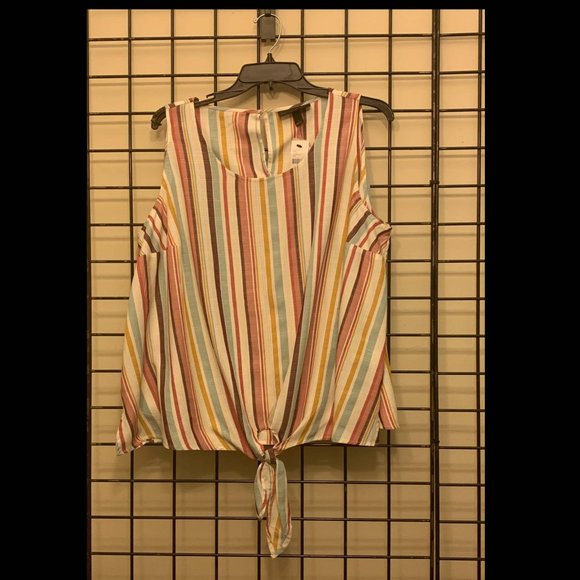 Lane Bryant Tops - Multi color Striped Tank